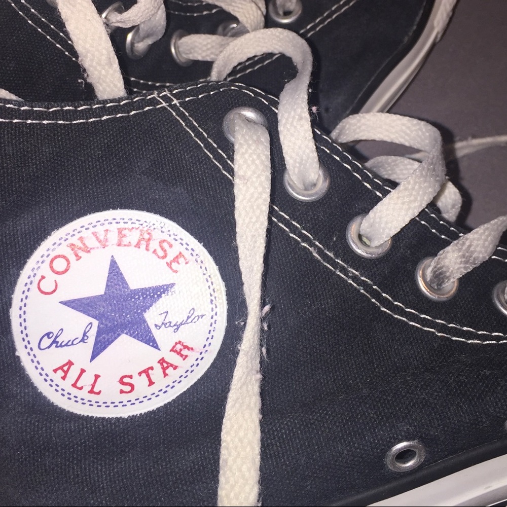 Women’s Black High Top Converse